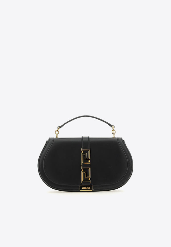 Versace Greca Goddess Leather Top Handle Bag Black 1011178_1A05134_1B00V