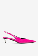 Versace Pin-Point 50 Slingback Pumps Pink 1011181 DVT51 1PO3P