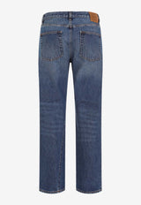 Straight-Legged Cropped Jeans