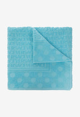 Versace All-over Polka Dot Bath Towel Blue 1011321 1A08203 1VC20