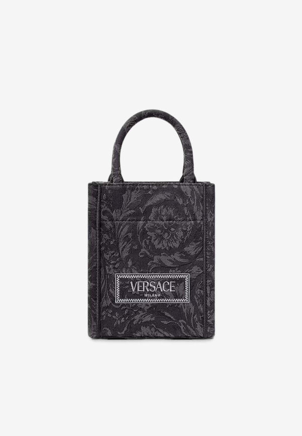 Versace Mini Barocco Athena Tote Bag Black 1011565 1A09741 2BM0V