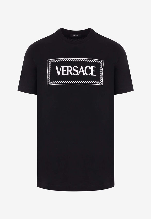 Versace 90s Vintage Logo T-shirt Black 1011694 1A08584 1B000