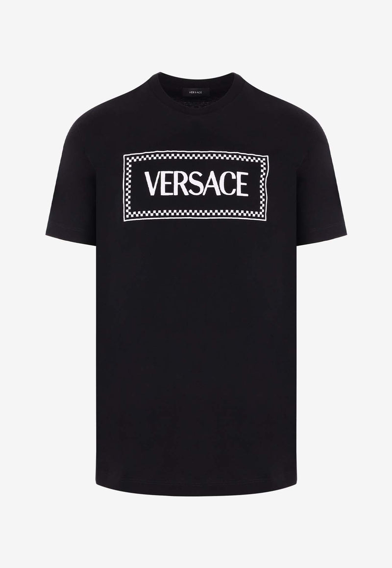 Versace 90s Vintage Logo T-shirt Black 1011694 1A08584 1B000