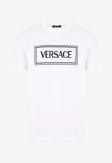 Versace 90s Vintage Logo T-shirt White 1011694 1A08584 1W000