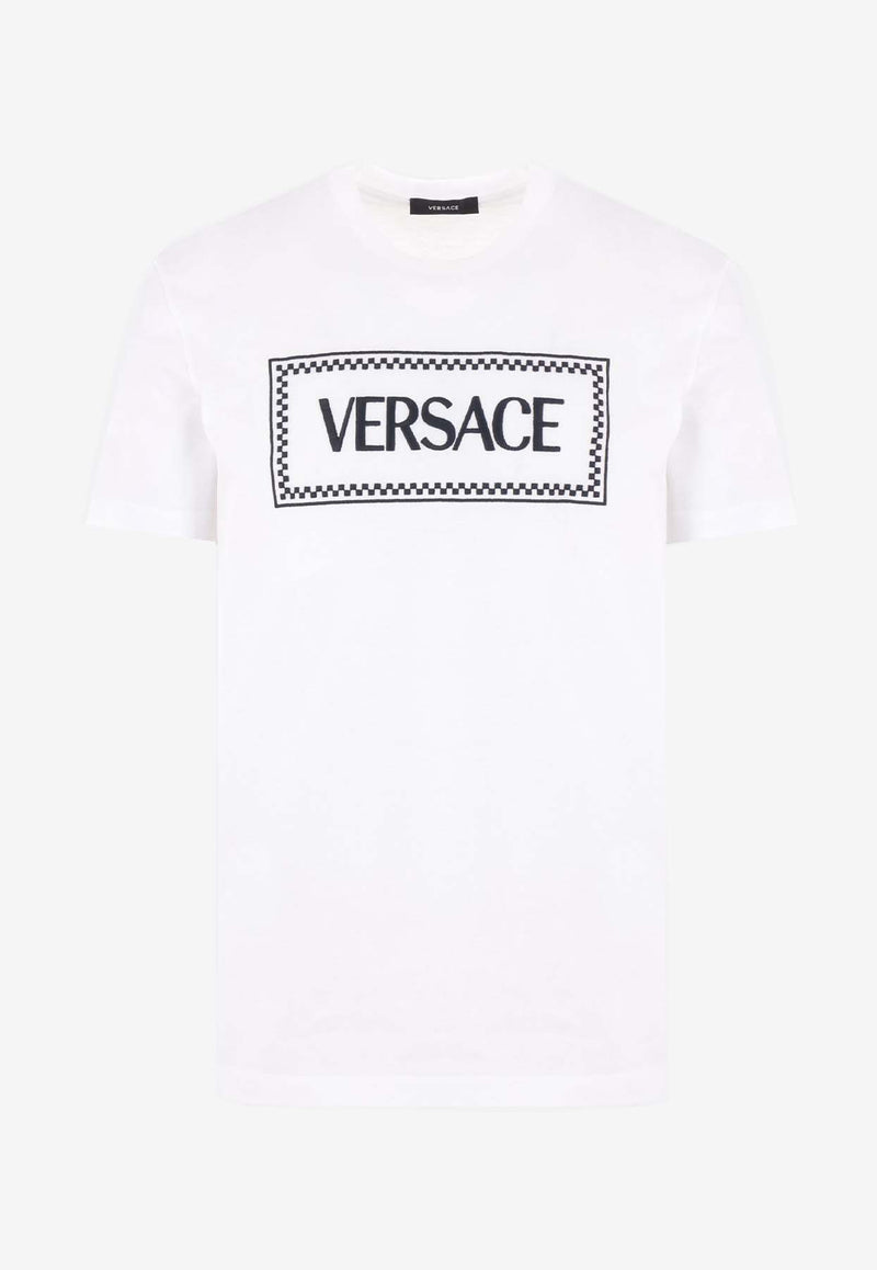 Versace 90s Vintage Logo T-shirt White 1011694 1A08584 1W000