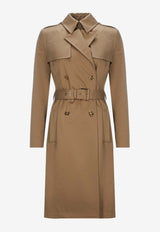 Versace Double-Breasted Trench Coat Beige 1011711 1A01718 1KA50