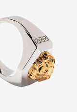 Versace Nuts and Bolts Medusa Ring Metallic 1011955 1A00620 4J390