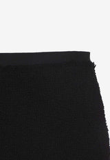 Asymmetric Boucle Midi Skirt