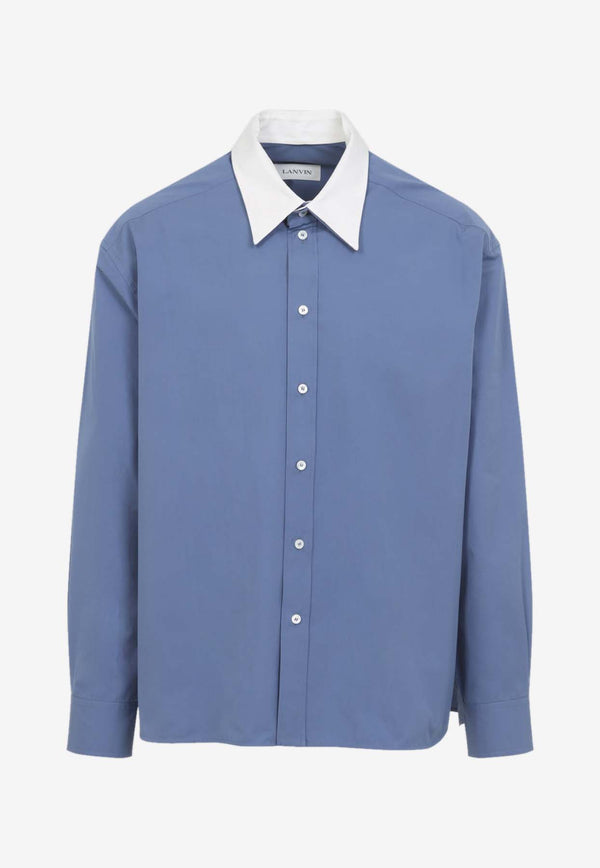 Long-Sleeved Loose Shirt