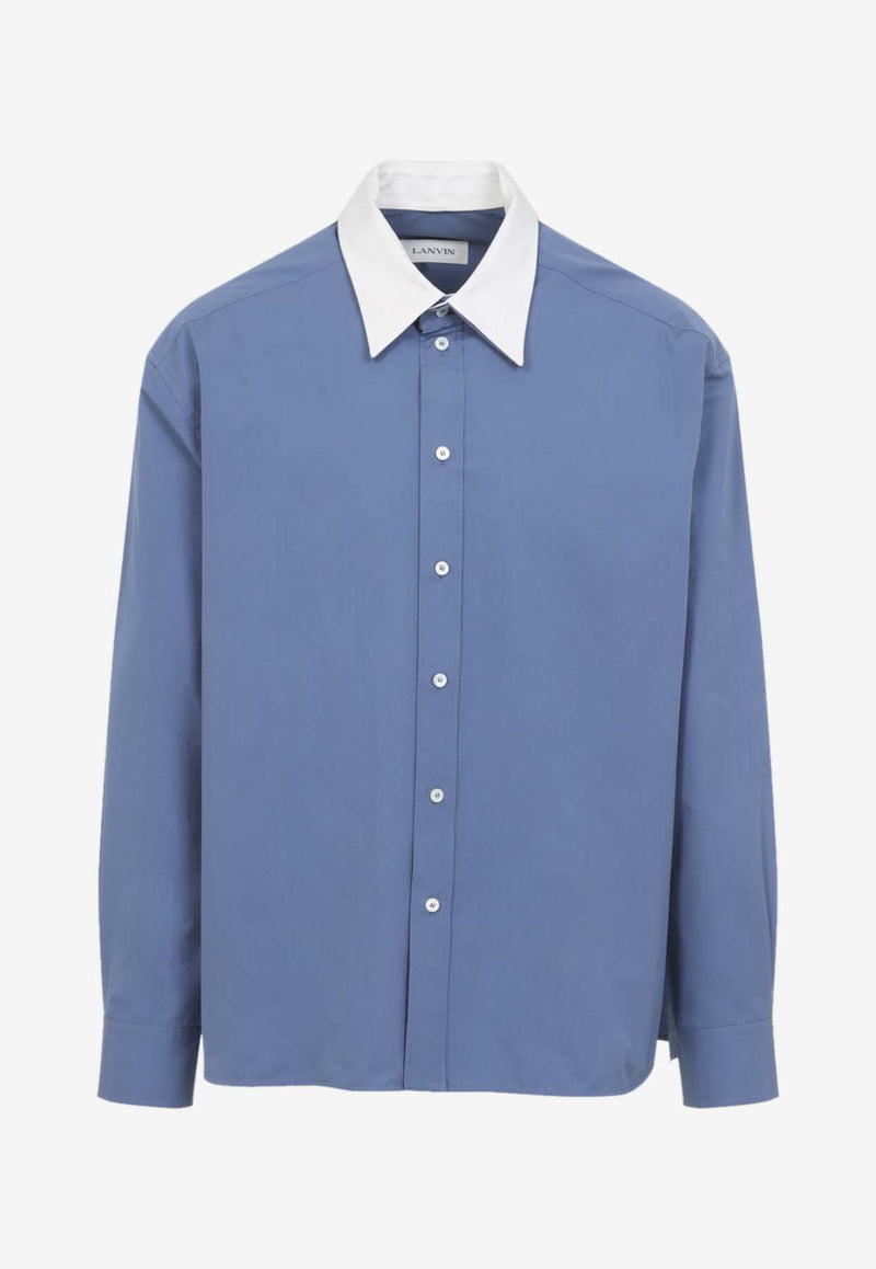 Long-Sleeved Loose Shirt