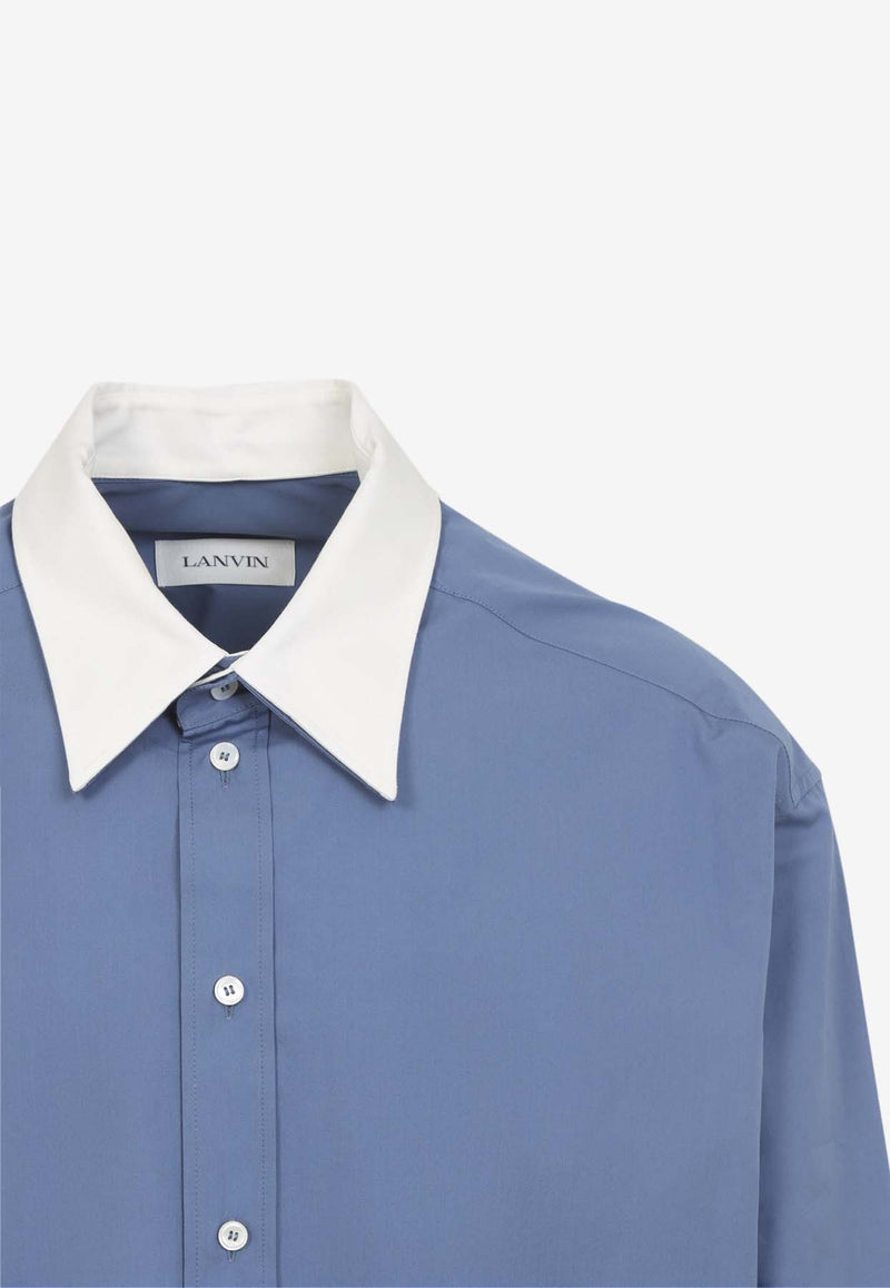 Long-Sleeved Loose Shirt