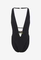 Logo-Plaque Swimsuit