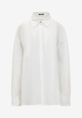 Versace Oversized Long-Sleeved Shirt White 1012533 1A01816 1W000