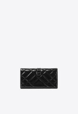 Versace Greca Goddess Clutch in Quilted Leather 1012818 1A08186 1B00V Black