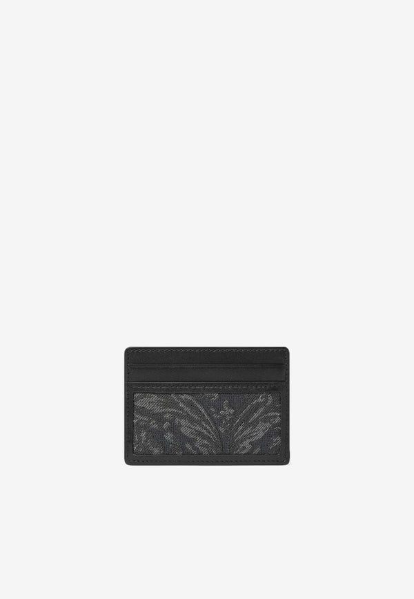 Versace Barocco Jacquard Cardholder Black 1012892 1A09321 2BM0E