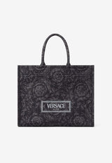 Versace Large Barocco Athena Jacquard Tote Bag Black 1013152 1A09741 2BM0V