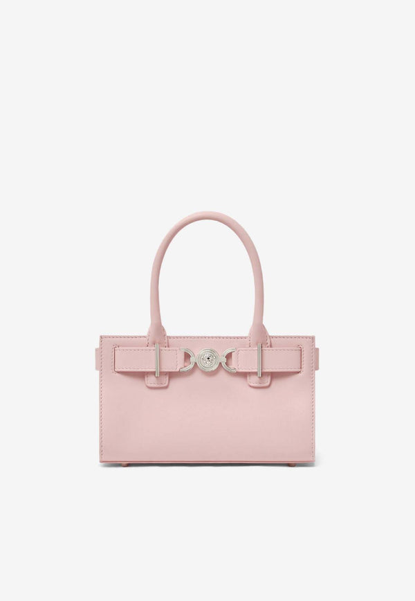 Versace Small Medusa '95 Calf Leather Top Handle Bag Pink 1013169 1A10795 1PT2P