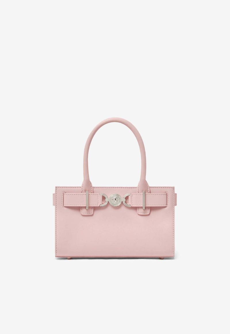 Versace Small Medusa '95 Calf Leather Top Handle Bag Pink 1013169 1A10795 1PT2P