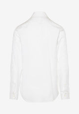 Versace Barocco Jacquard Long-Sleeved Shirt White 1013348 1A08883 1W000