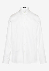 Versace Barocco Jacquard Long-Sleeved Shirt White 1013348 1A08883 1W000