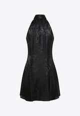 Versace Barocco Lavallière Mini Dress 1013484 1A10059 1B000 Black