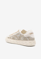 Versace Barocco Greca Jacquard Sneakers Beige 1013568 1A09449 2KG1C