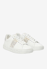 Versace Crystal Greca Low-Top Sneakers White 1013568 1A11545 2WQ00