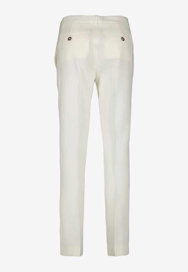 Versace Straight-Leg Tailored Pants 1013639 1A06750 1W010 White