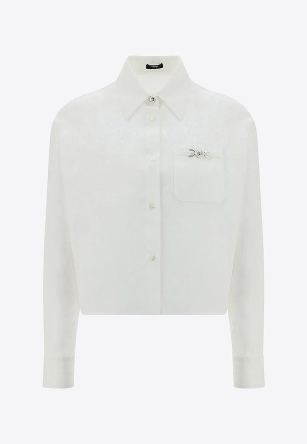 Versace Medusa Long-Sleeved Shirt 1013765 1A09630 1W000 White