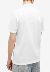 Versace Greca-Collar Polo T-shirt White 1013906 1A11278 1W010