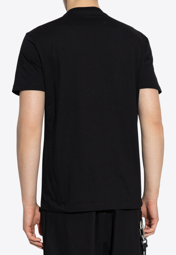 Versace Architectural Baroque Crest T-shirt Black 1013944 1A15070 1B000
