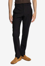 Versace Tapered Wool Pants Black 1014057 1A07454 1B000