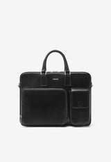 Versace Cargo Calf Leather Briefcase Black 1014483 1A09308 1B00P