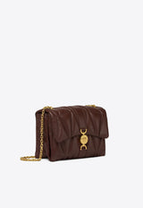 Versace Kleio Quilted Leather Crossbody Bag Brown 1015964 1A12973 1ND3V