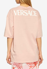 Versace Barocco Sea Print Oversized T-shirt Pink 1016291 1A11602 2PV00