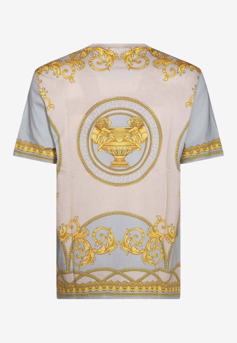 Versace La Coupe Des Dieux Print T-shirt Multicolor 1016294 1A11476 5E350