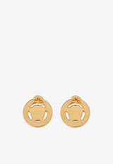 Versace Crystal Medusa '95 Stud Earrings Gold 1016366 1A00621 4J120