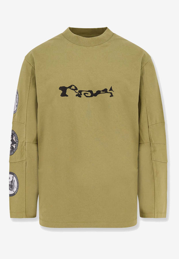 ROA Division Organic Long-Sleeved T-shirt Green RBMW0434JY39_GRN0044_OneColor_31183817