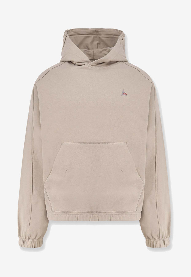 ROA Logo Embroidered Hooded Sweatshirt Beige RBMW0397FA280_BEG0002_OneColor_31183788