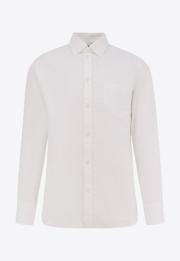 Golden Goose DB Metal Star Long-Sleeved Shirt White GMP00246P000681_10189_White_31986278