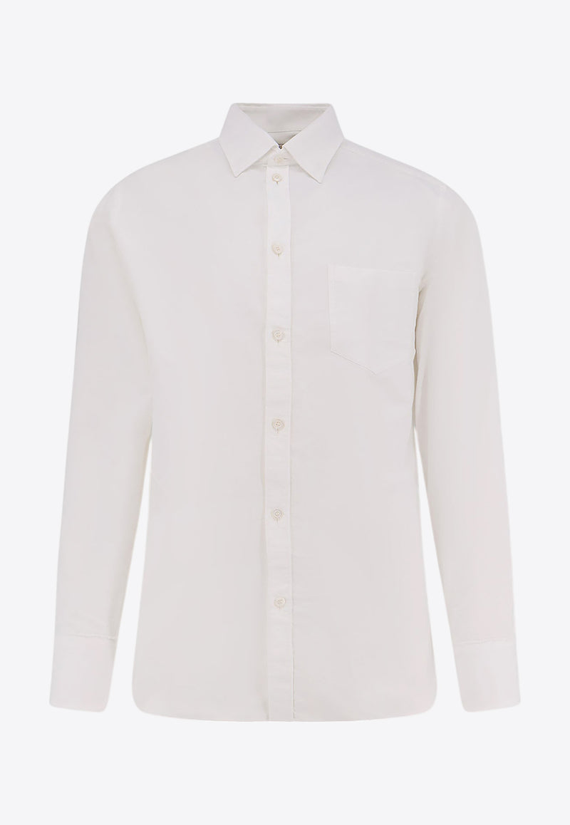 Golden Goose DB Metal Star Long-Sleeved Shirt White GMP00246P000681_10189_White_31986278