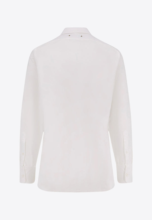 Golden Goose DB Metal Star Long-Sleeved Shirt White GMP00246P000681_10189_White_31986278