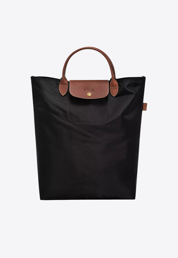 Longchamp Medium Le Pliage Canvas Tote Bag Black 10168089/Q_LONG-001