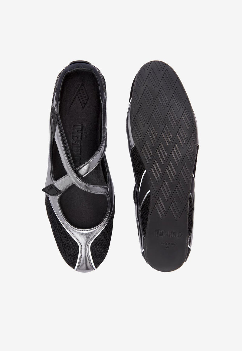 The Attico Floor 1 Ballet Flats Black 250WSH00871MIX024AA100_Black_30009524