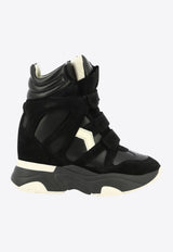 Isabel Marant Balskee Suede High-Top Sneakers Black 23PBK0009FAA1E17S01BK_82647
