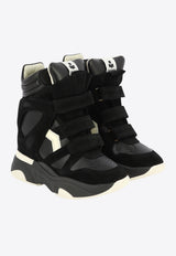 Isabel Marant Balskee Suede High-Top Sneakers Black 23PBK0009FAA1E17S01BK_82647