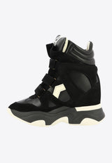 Isabel Marant Balskee Suede High-Top Sneakers Black 23PBK0009FAA1E17S01BK_82647