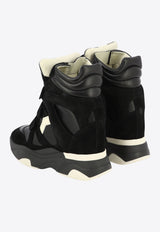 Isabel Marant Balskee Suede High-Top Sneakers Black 23PBK0009FAA1E17S01BK_82647