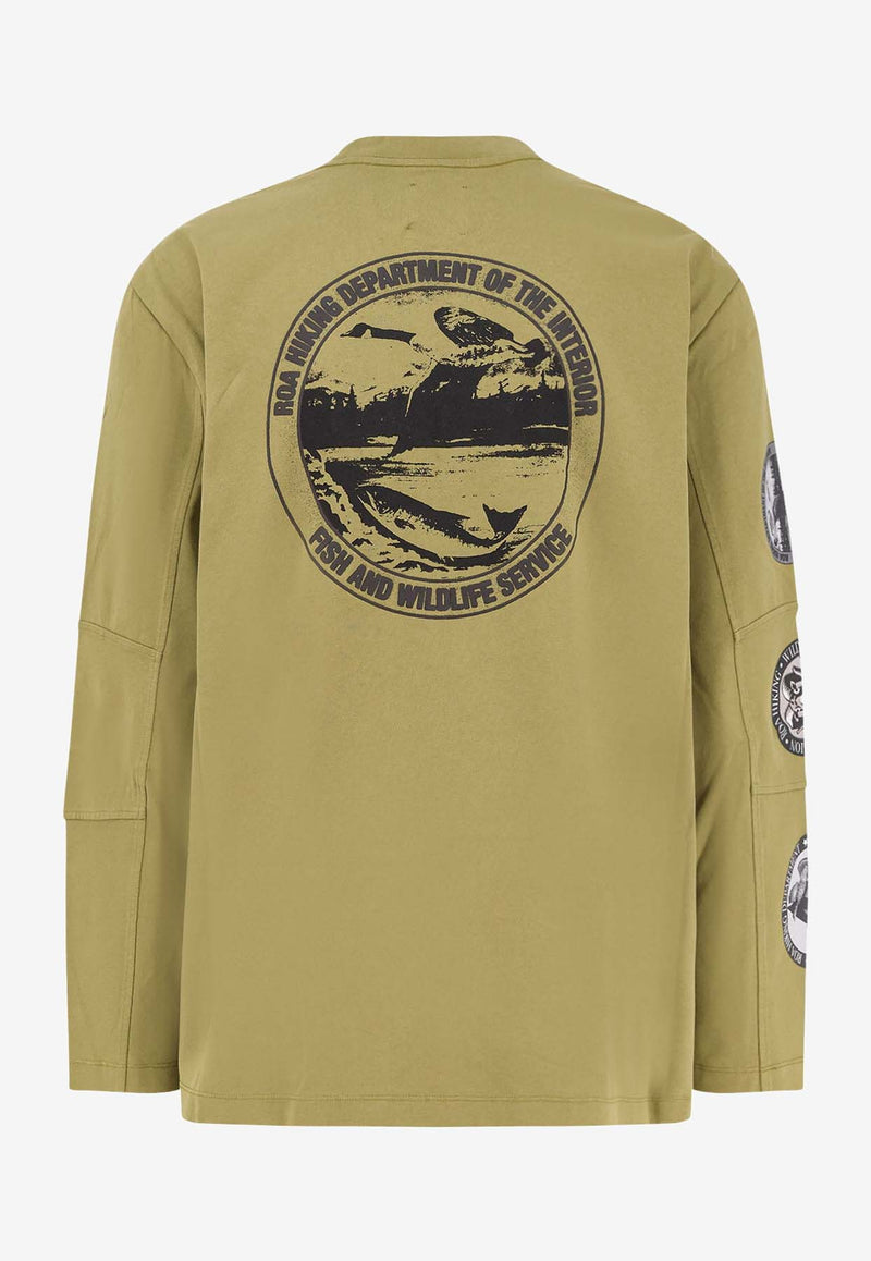 ROA Division Organic Long-Sleeved T-shirt Green RBMW0434JY39_GRN0044_OneColor_31183817