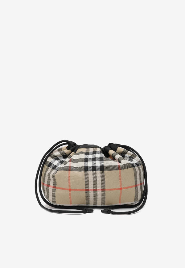 Burberry Reversible Nylon Pouch Black 8111317117221/R_BURBE-A1189